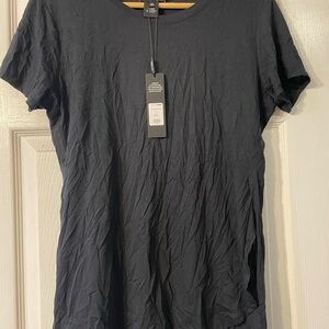 Fashion Nova Black Short-Sleeve Crewneck Tee